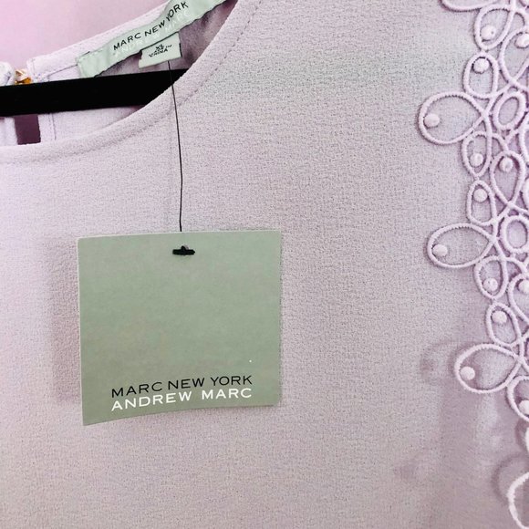 Lavender Blouse Marc New York Beautiful Sleeves - Picture 5 of 5